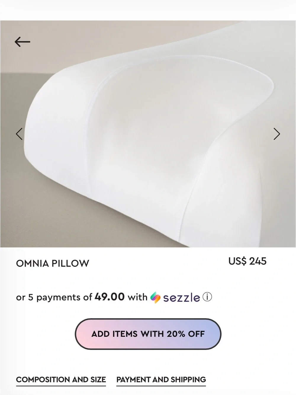 Sleep and Glow Anti Wrinkle Pillow + Pillow Case
